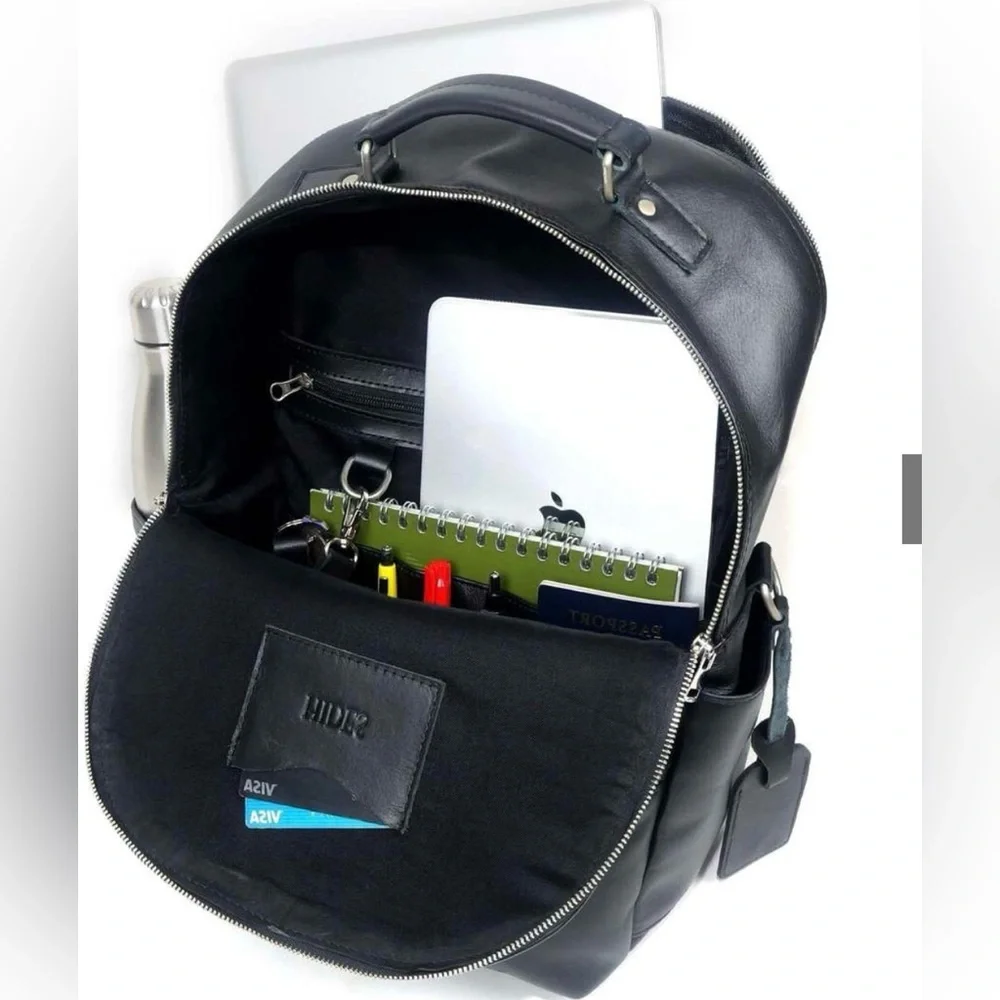 HIDES Canada Top Grain Leather Backpack Rucksack